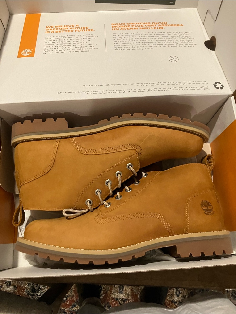 Timberland Men’s redwood Falls Chukka Nubuck Lace-Up Boots Sz 10